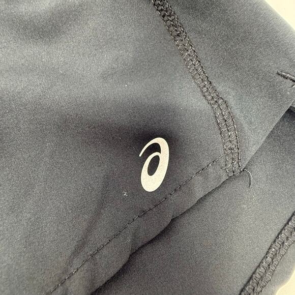 ASICS Running Shorts Women’s XL Black Lined 2.5” Inseam Zip Pocket - Picture 3 of 6